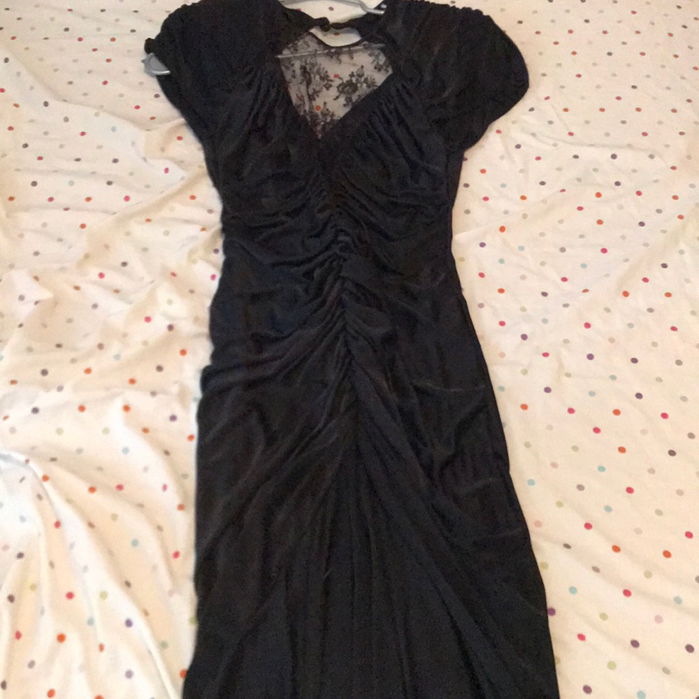 Backless evening gown